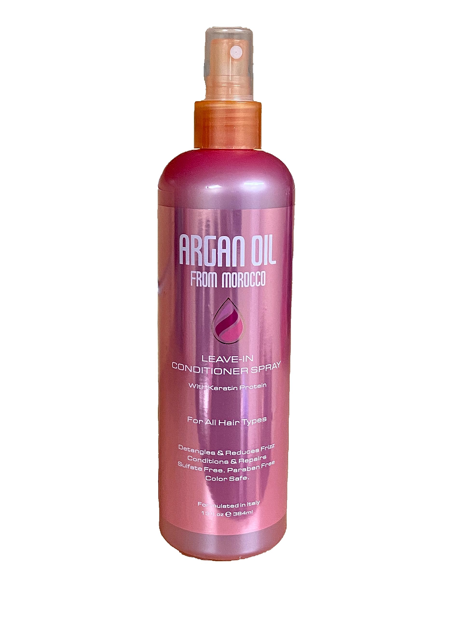 Taste of Argan leave-in conditioner spray with keratin and silk for frizz control and curl definition