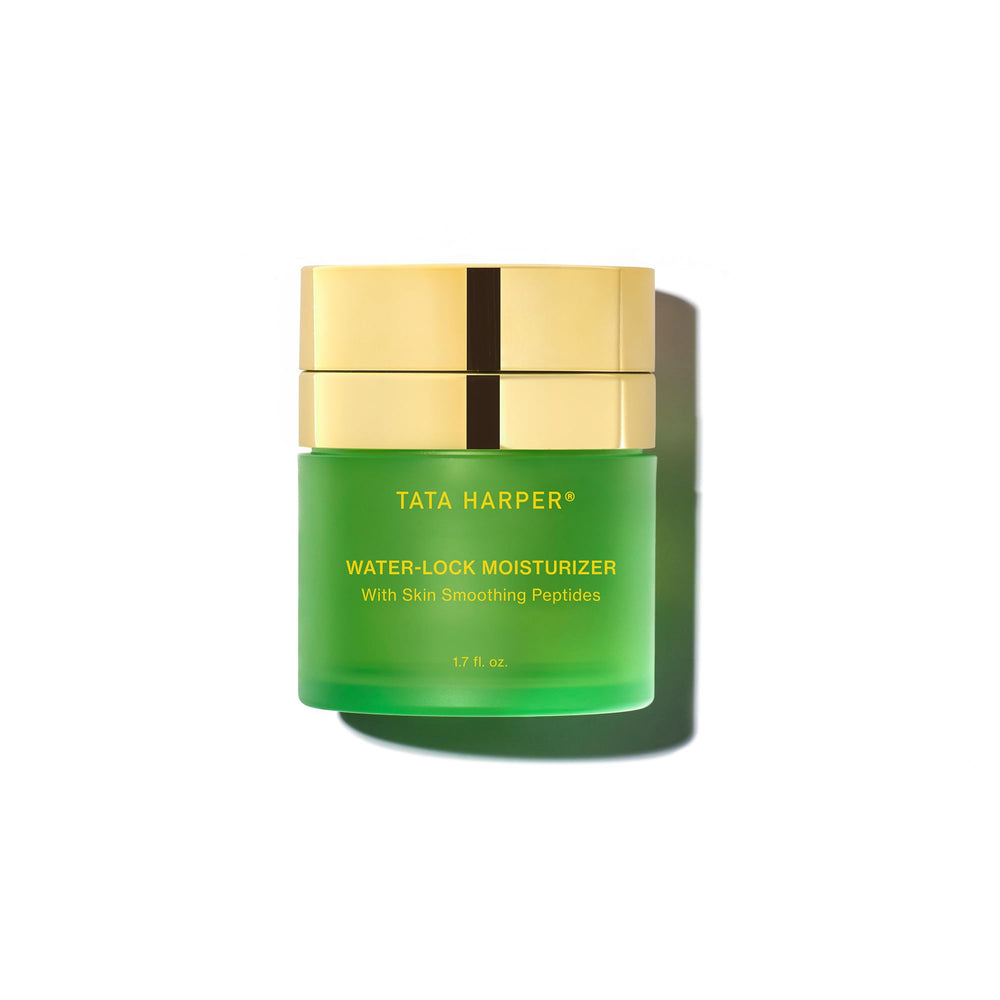 Tata Harper Water-Lock Moisturizer bottle for lightweight hydration.