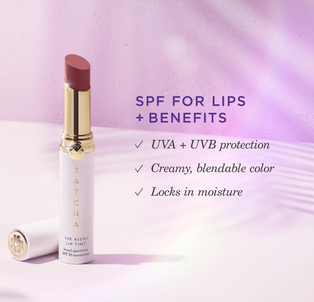 Step-by-step application demonstrating buildable coverage with lip tint