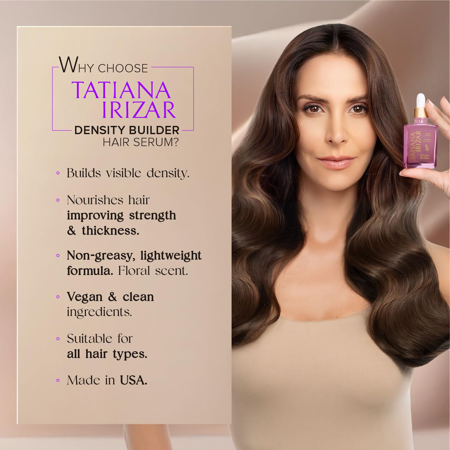 Application dropper applying serum to scalp on hair