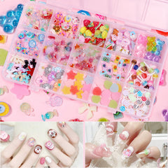 Tatiwoo 3D candy nail charms lollipop motif for cute nail accents