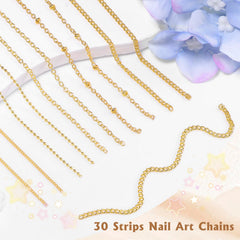 Tatiwoo gold style 03 nail chains offer easy cut-to-length application