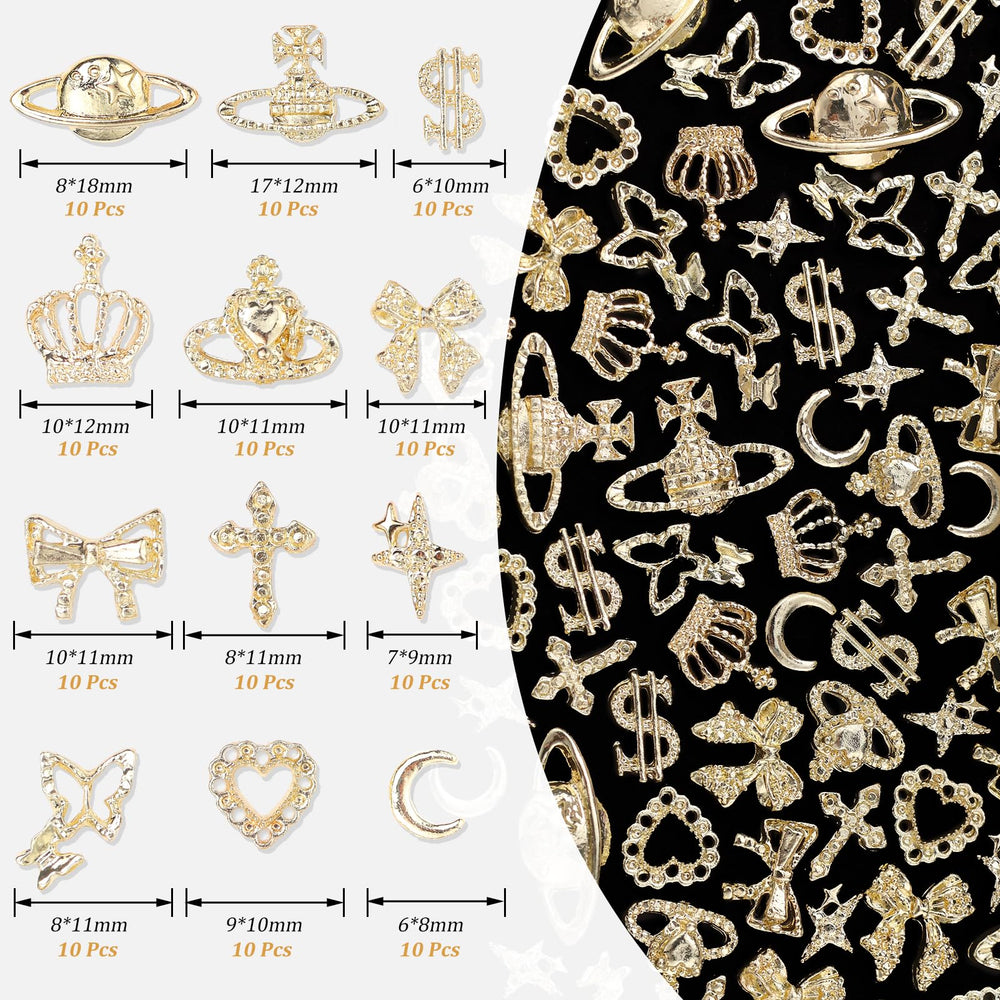 Tatiwoo crown charm delivers regal sparkle for elegant manicures