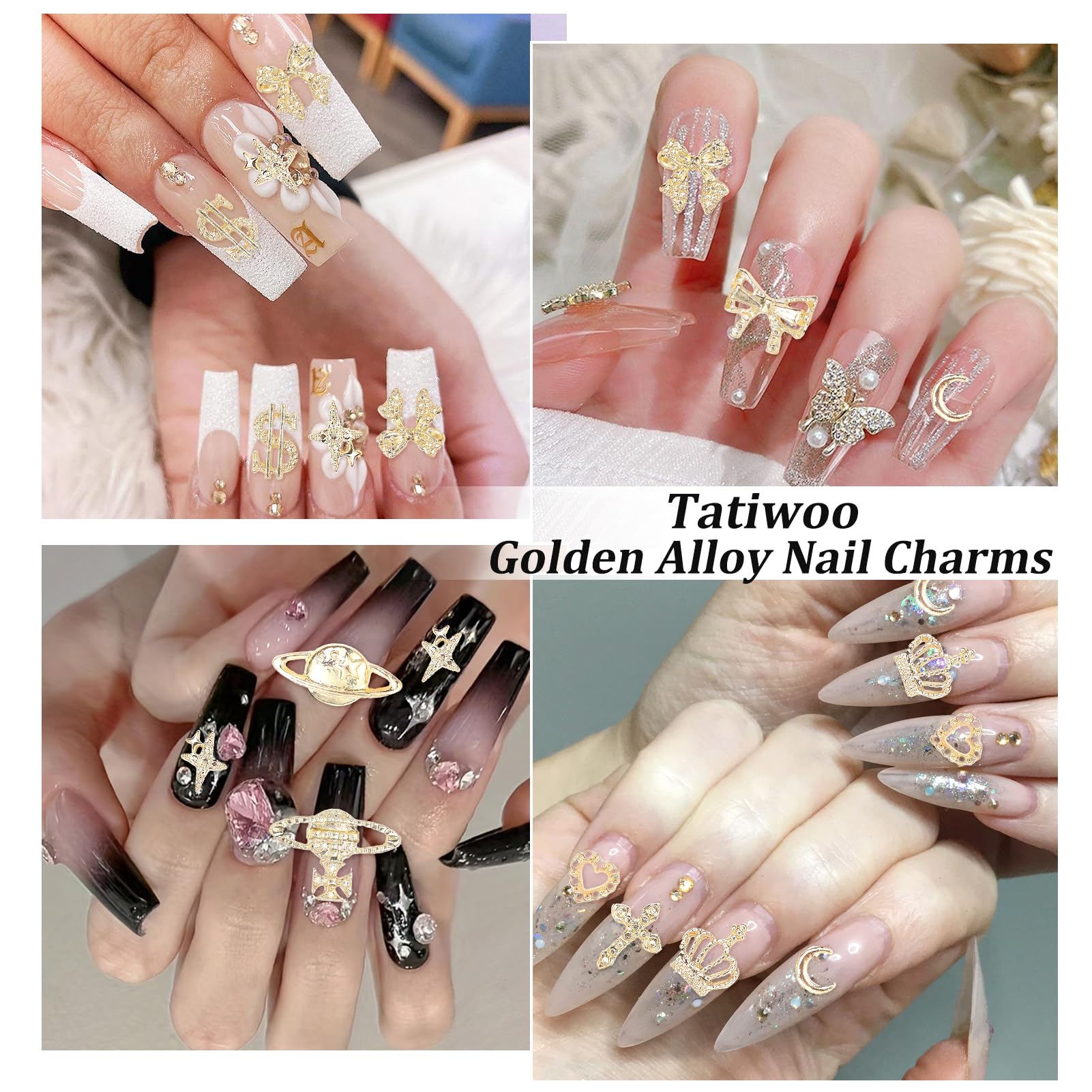 Tatiwoo hollow heart charm adds romantic focal point