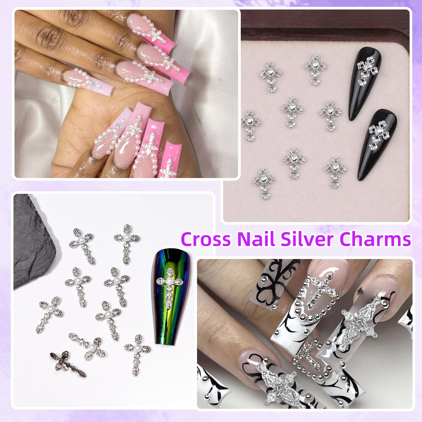 Tatiwoo nail charm kit versatile for home use or salon projects.