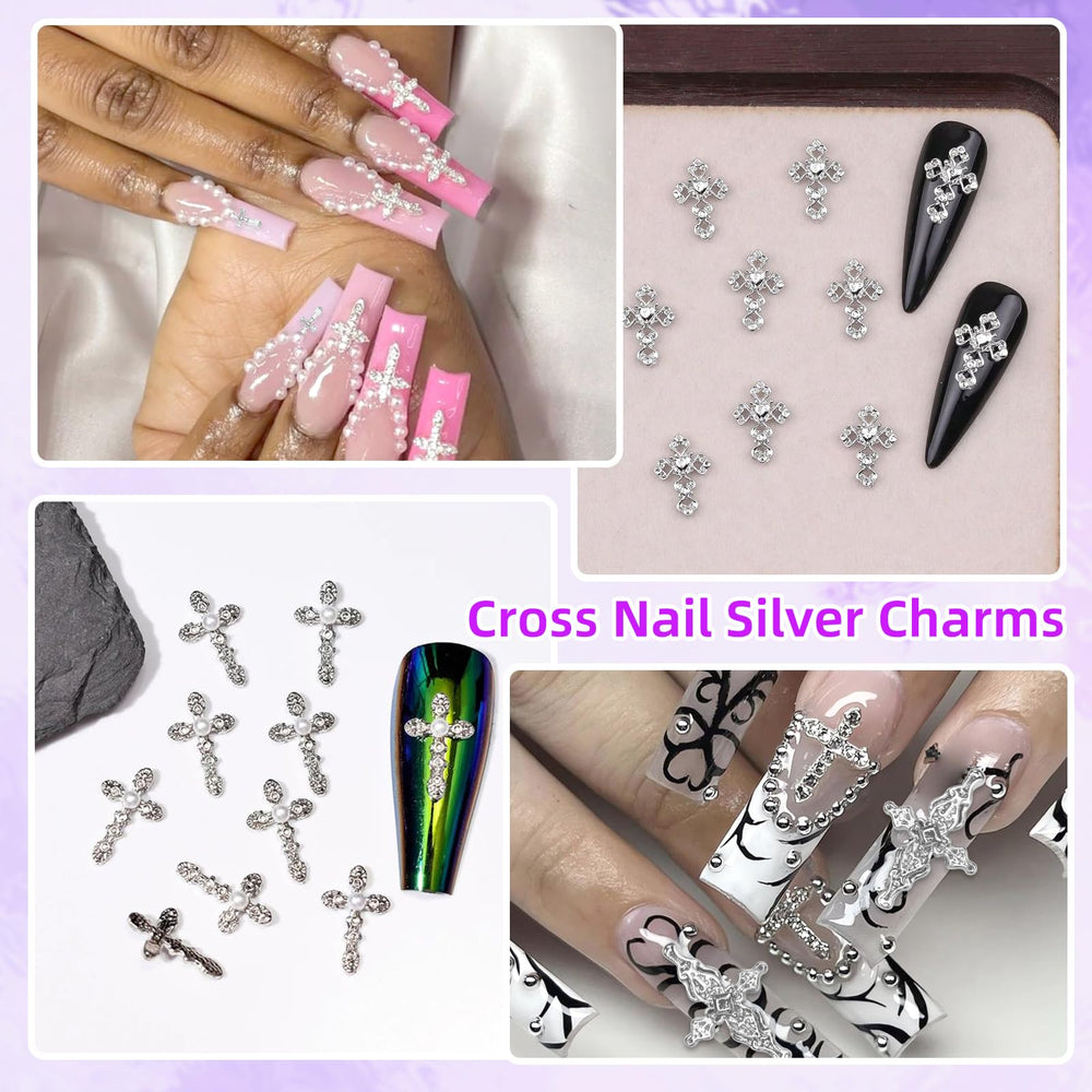 Tatiwoo nail charm kit versatile for home use or salon projects.