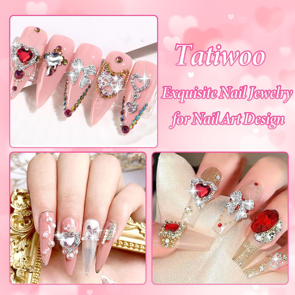 Tatiwoo Valentine’s Day nail decor for festive looks