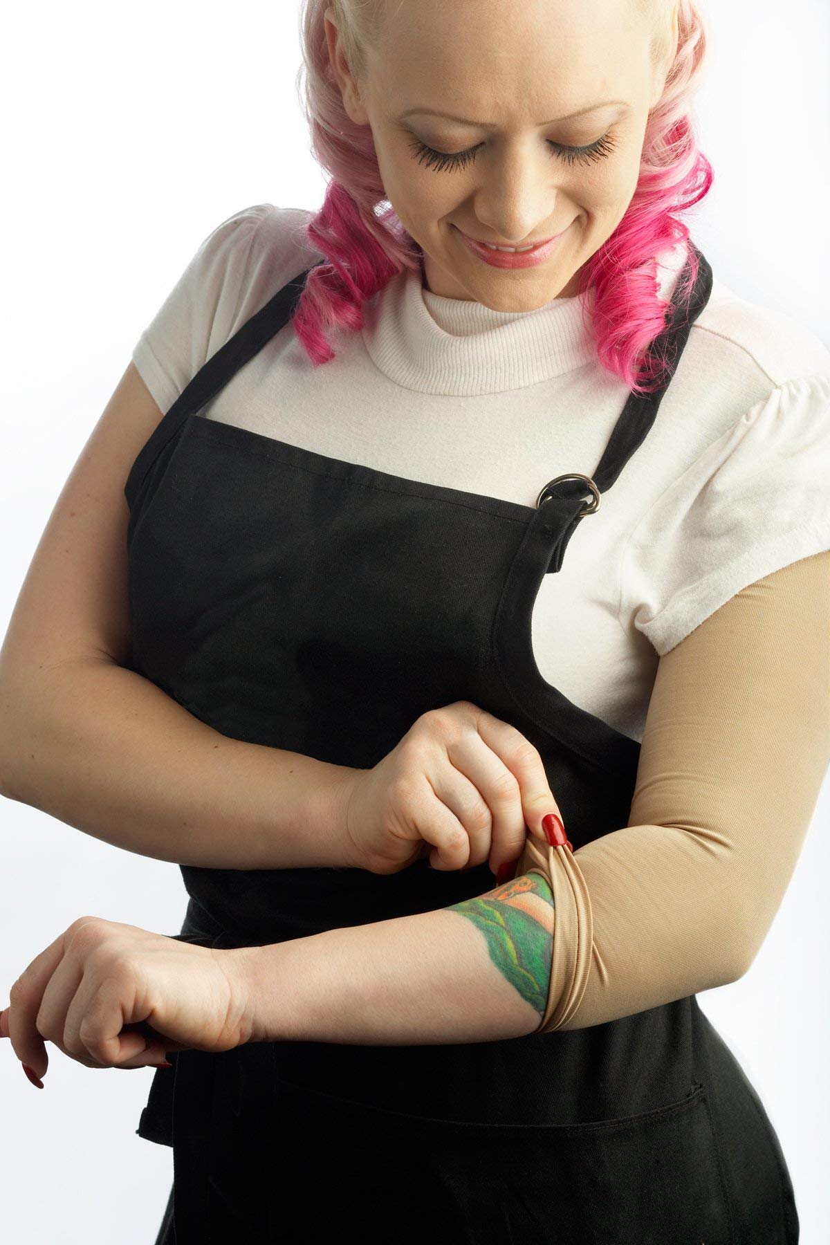 Tatjacket skin-friendly material close-up highlights soft fabric.