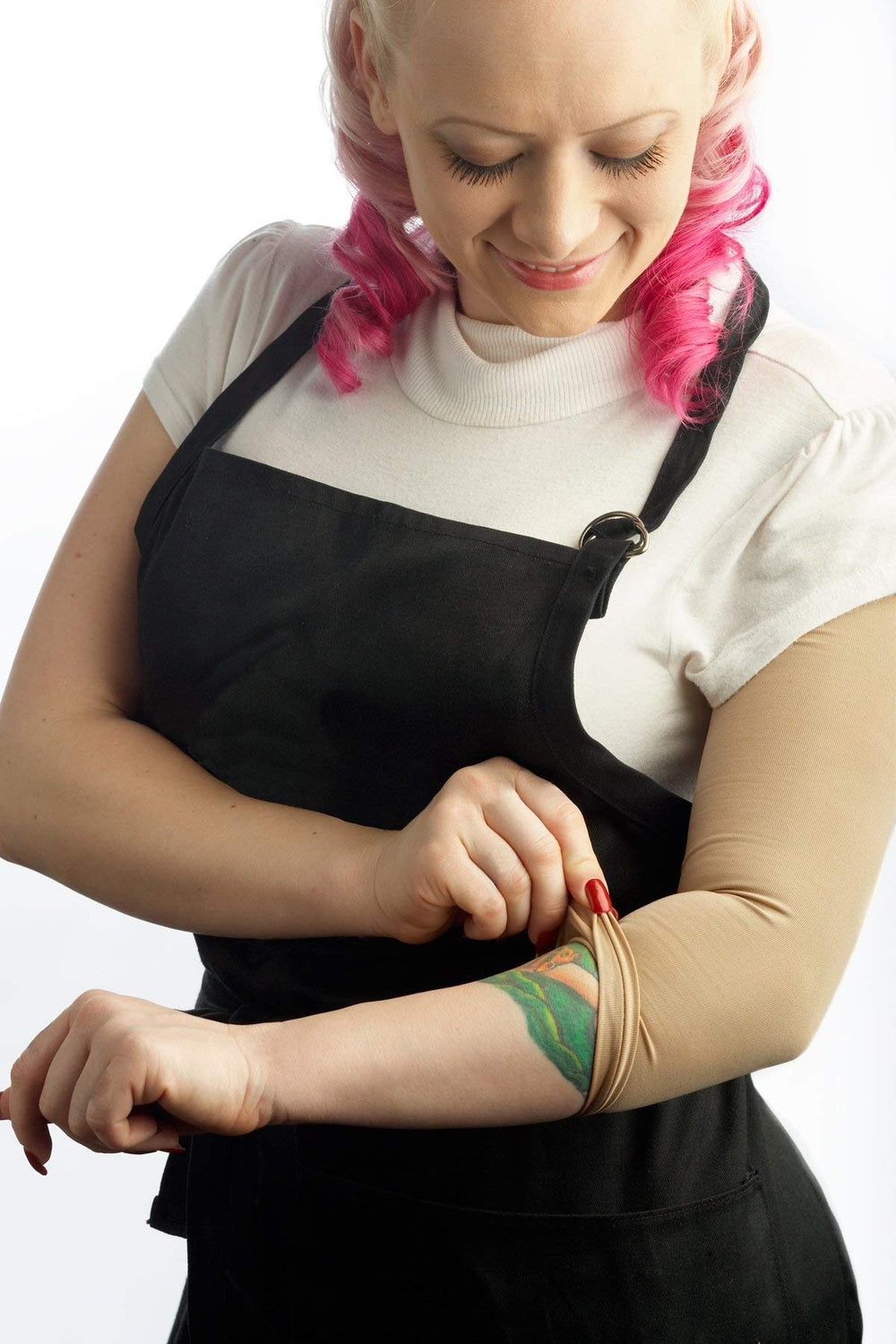 Tatjacket skin-friendly material close-up highlights soft fabric.