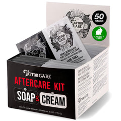 Tattoo Care aftercare cream hydrates skin for crisper lines.