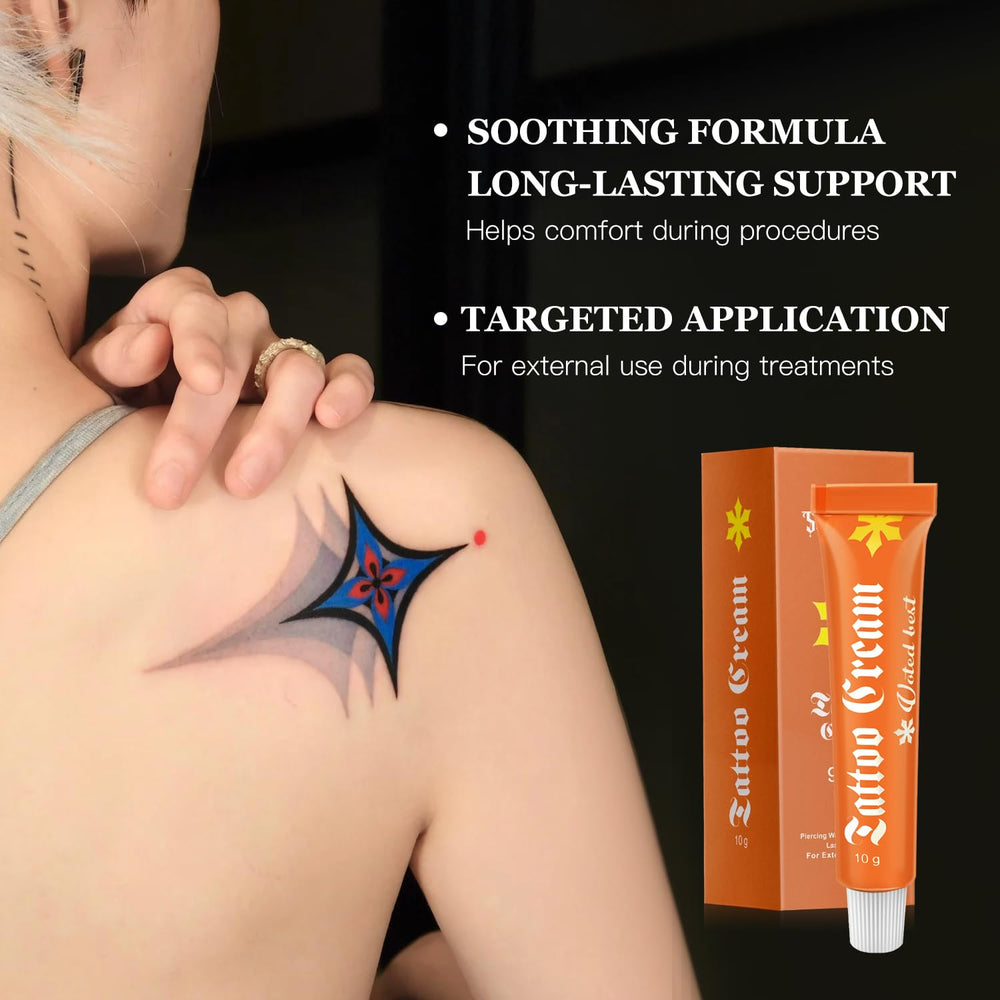 Tattoo Cream dermatologist-tested; skin-friendly ingredients suitable for sensitive skin.