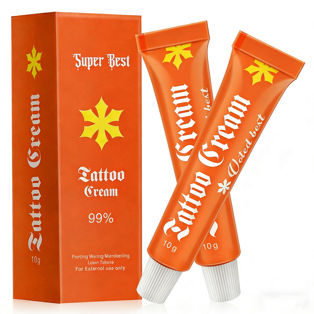 Tattoo Cream new-tattoo-soothe; calms skin during tattoo sessions.