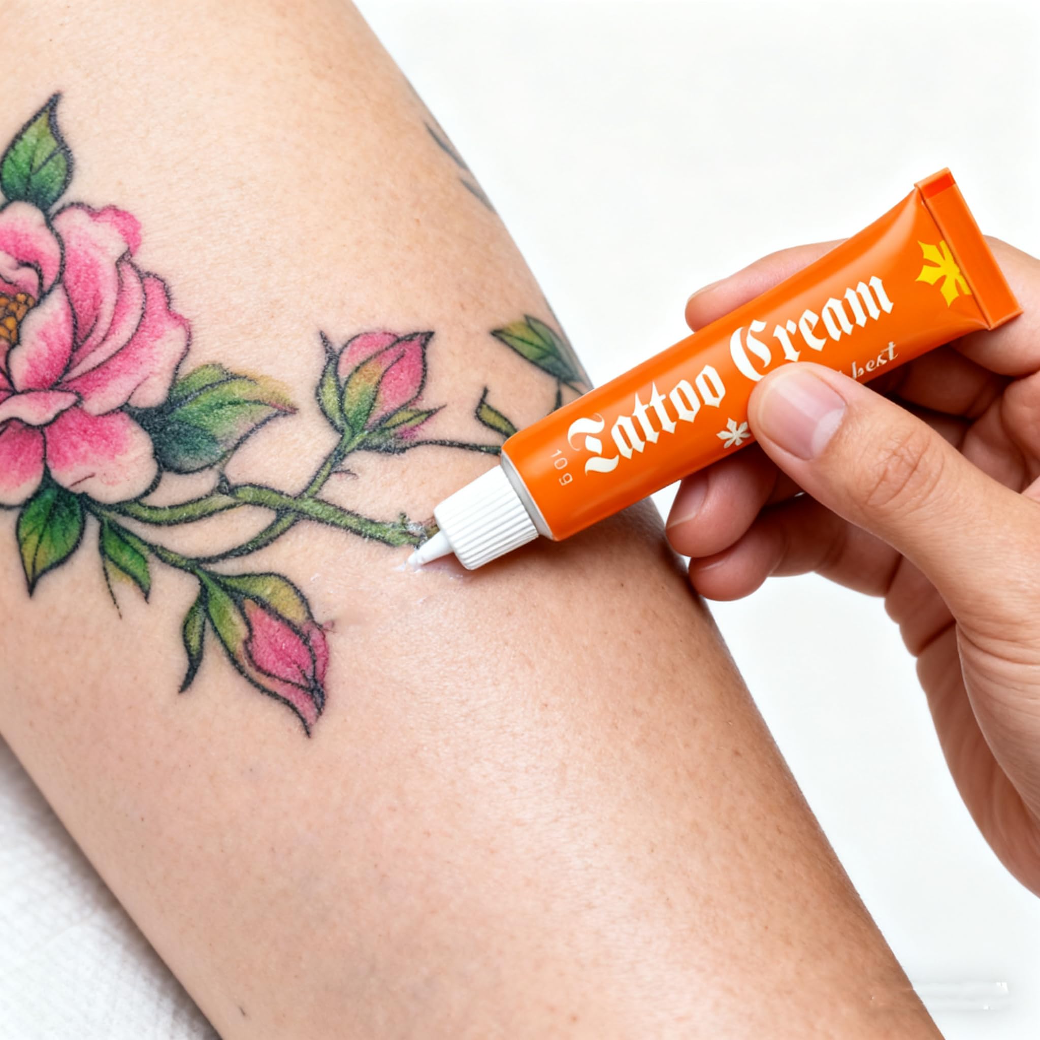 Tattoo Cream two-pcs-packaging; convenient duo for home and travel.