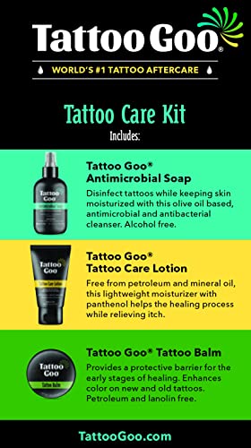 Tattoo Goo antimicrobial soap lather showing pH-balanced cleansing for fresh tattoos