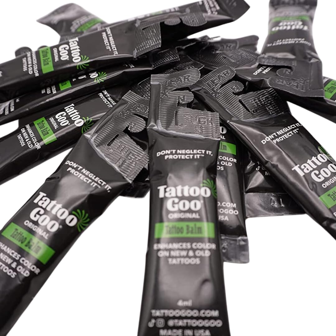 Bulk travel-sized package display for on-the-go aftercare during travel.