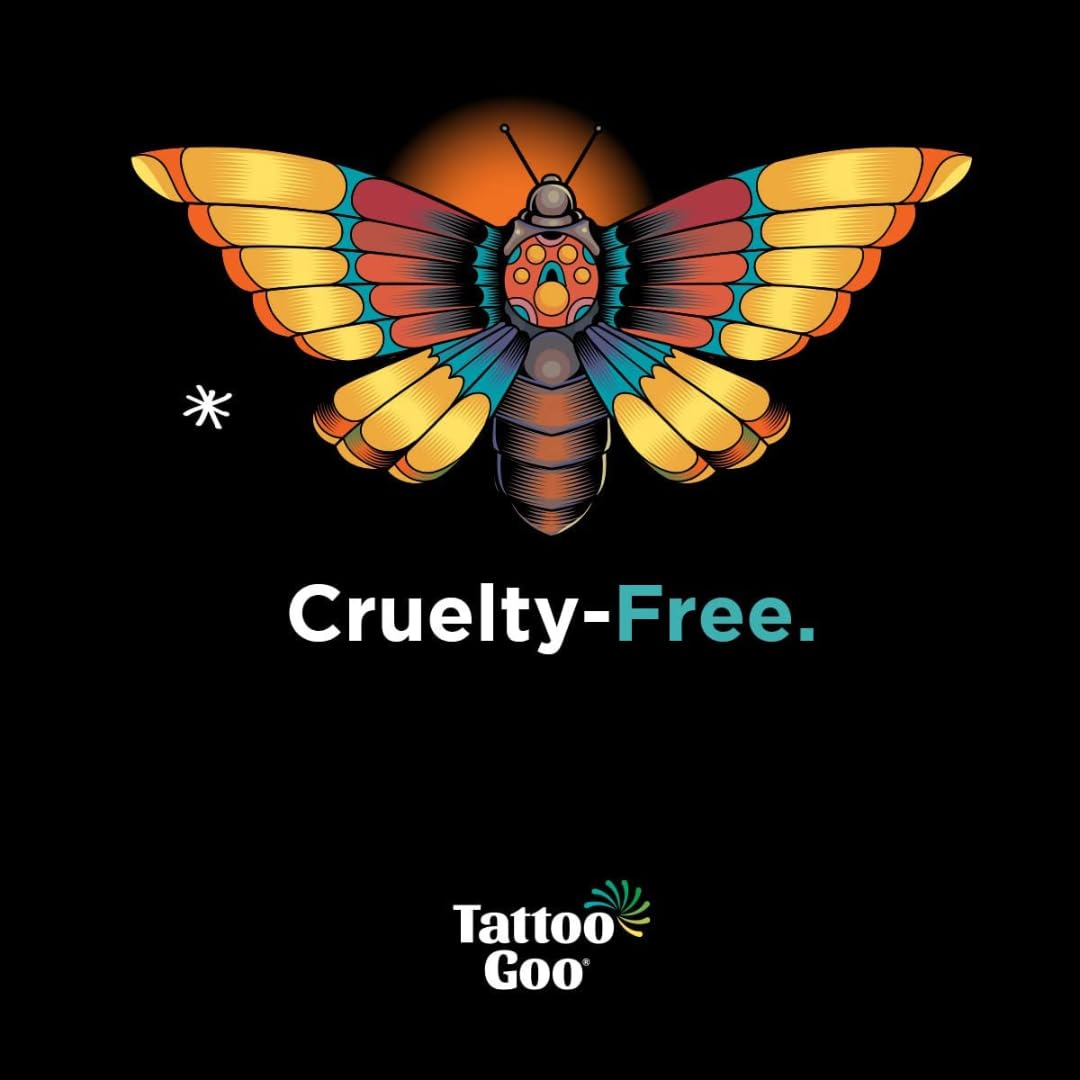Tattoo Goo Original balm ingredients featuring olive oil and beeswax for nourishing care.