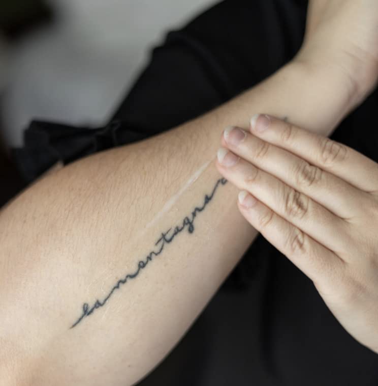 Tattoo Goo olive oil and wheat germ ingredients support skin.