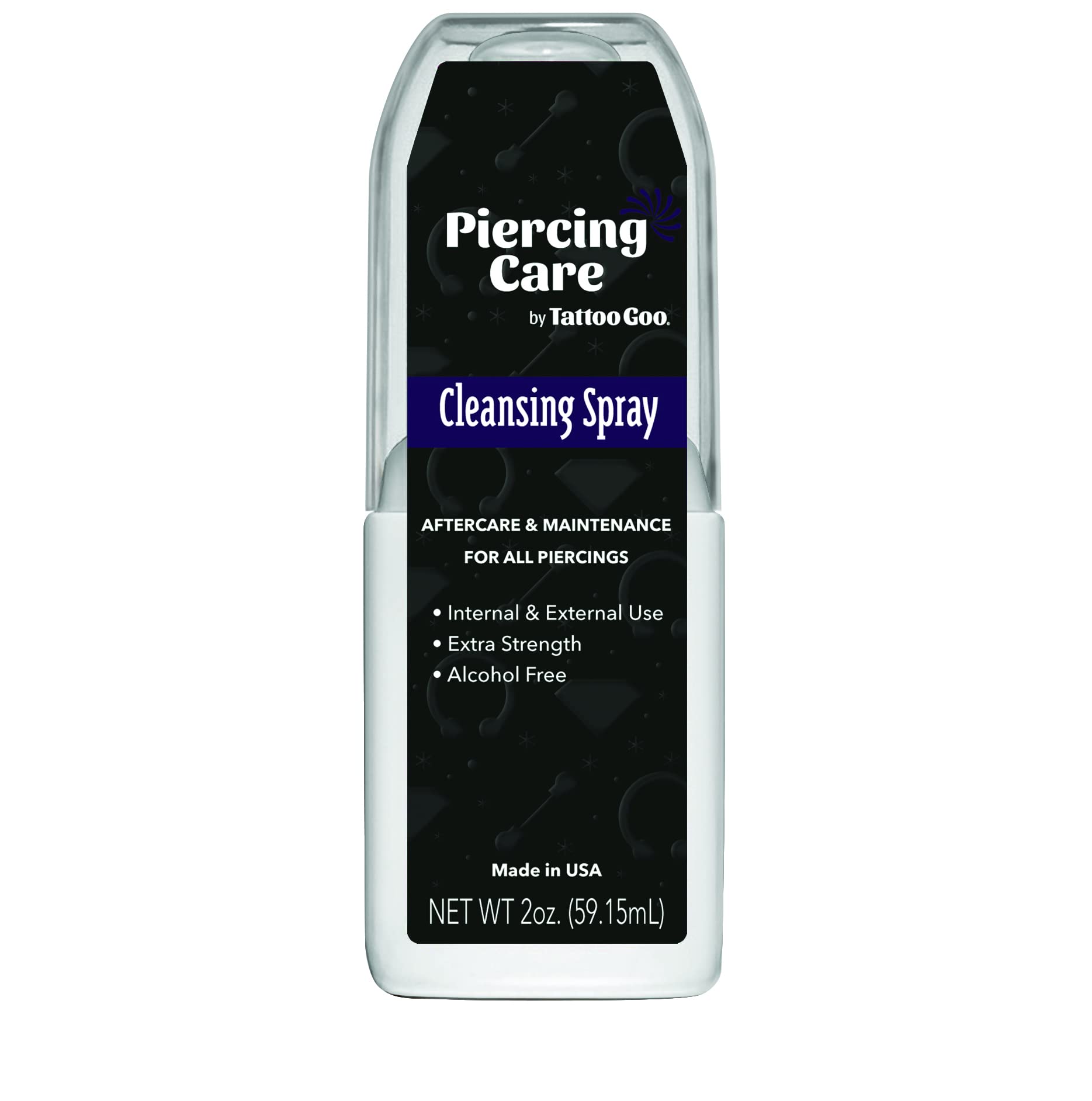 Tattoo Goo piercing care spray bottle for gentle cleansing