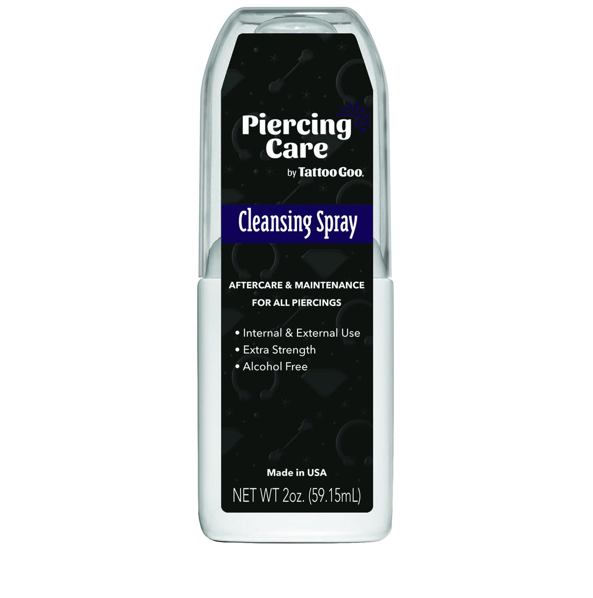 Tattoo Goo piercing care spray bottle for gentle cleansing