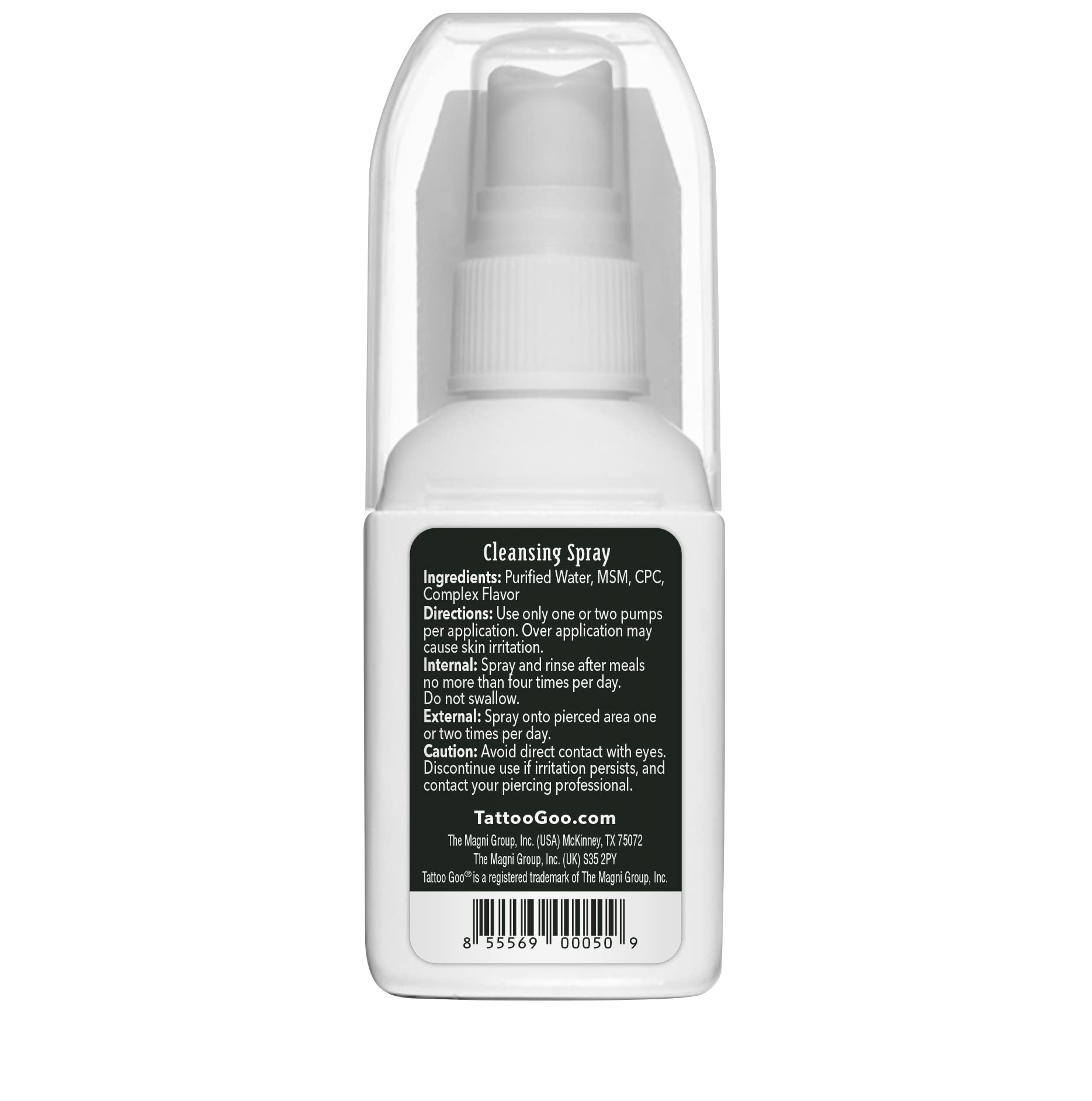 Tattoo Goo alcohol-free formula keeps piercing care comfortable