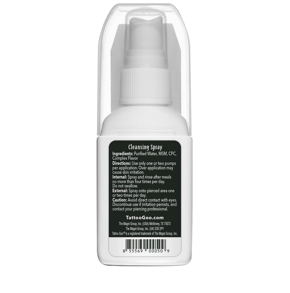 Tattoo Goo alcohol-free formula keeps piercing care comfortable