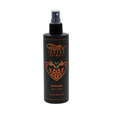 Tattoo Lovers Care stencil remover bottle ready for quick, residue-free stencil removal
