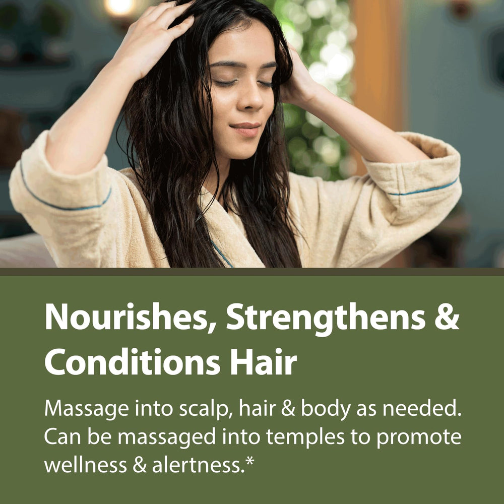 Tattva's Herbs Amla Oil adds natural luster to hair.