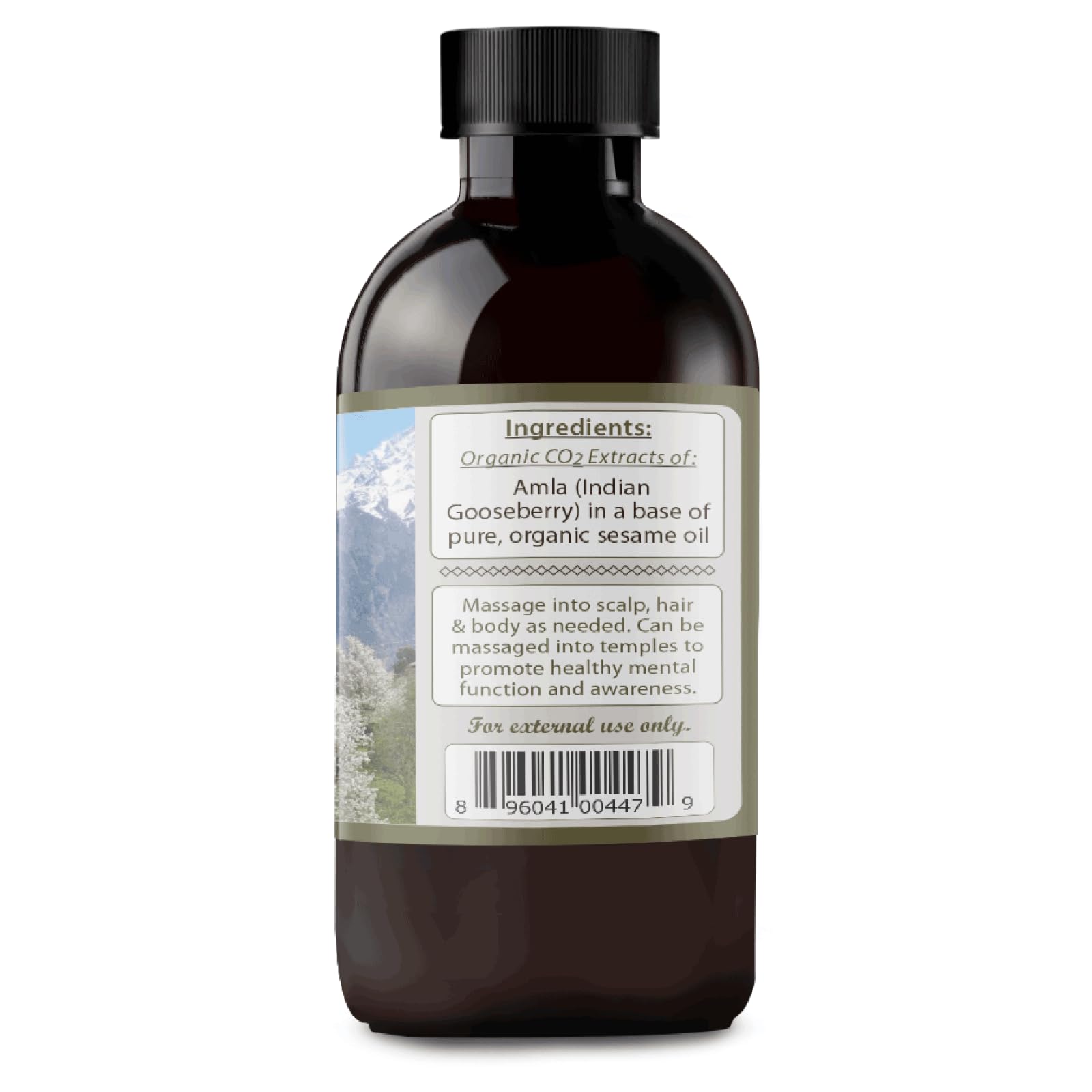 Tattva's Herbs Amla Oil on hair strands and ends nourishes.