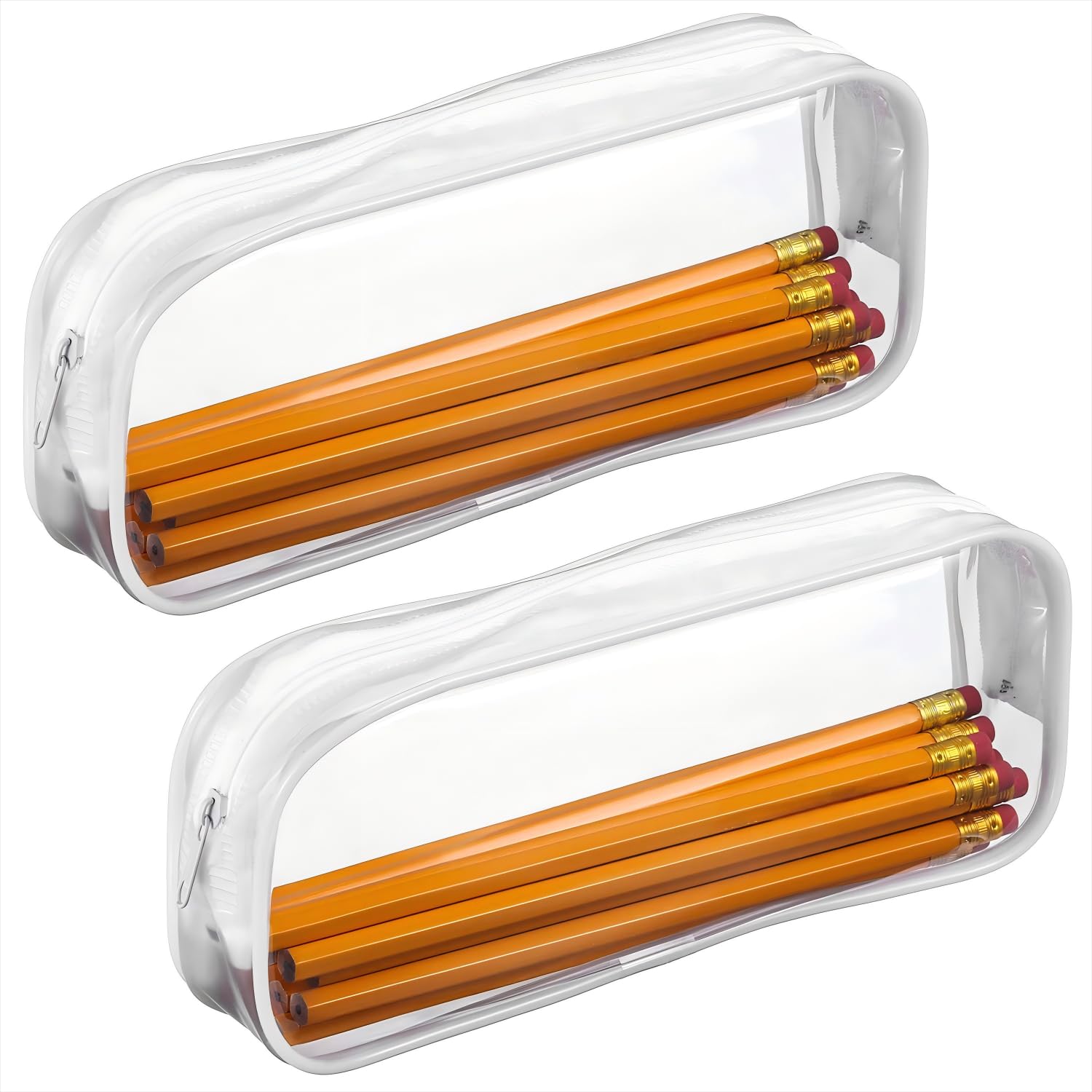Tatuo zipper-open-close action on clear PVC bag demonstrating accessibility.