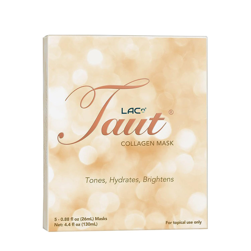 TAUT collagen face mask pack with five sheets for deep hydration
