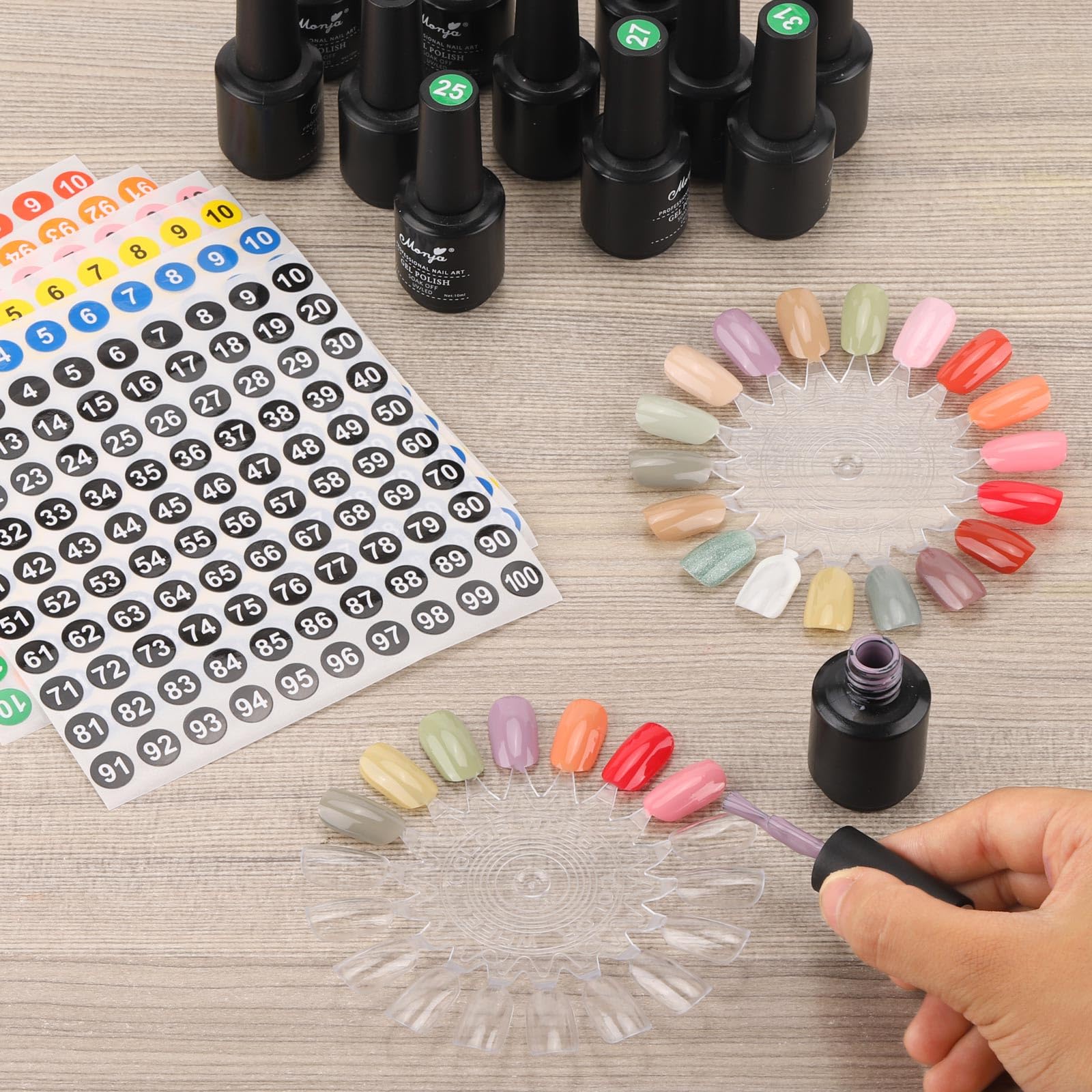 Tbestmax nail art practice swatch enables quick trial runs for designs.