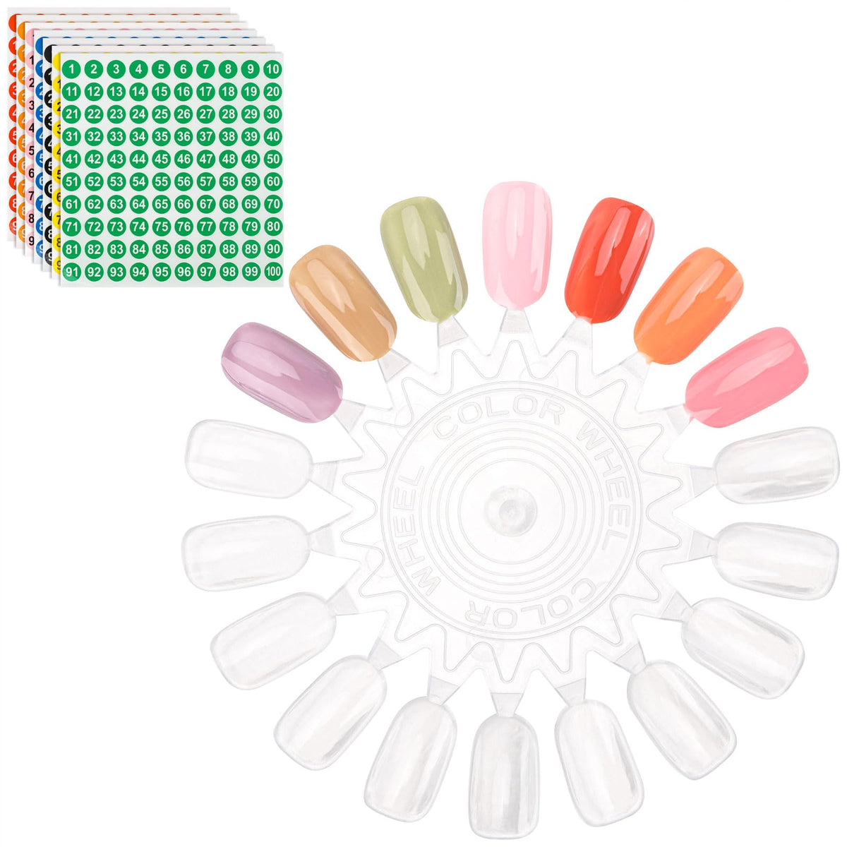 Tbestmax nail swatch board showing true-to-pigment colors for quick client consultations.