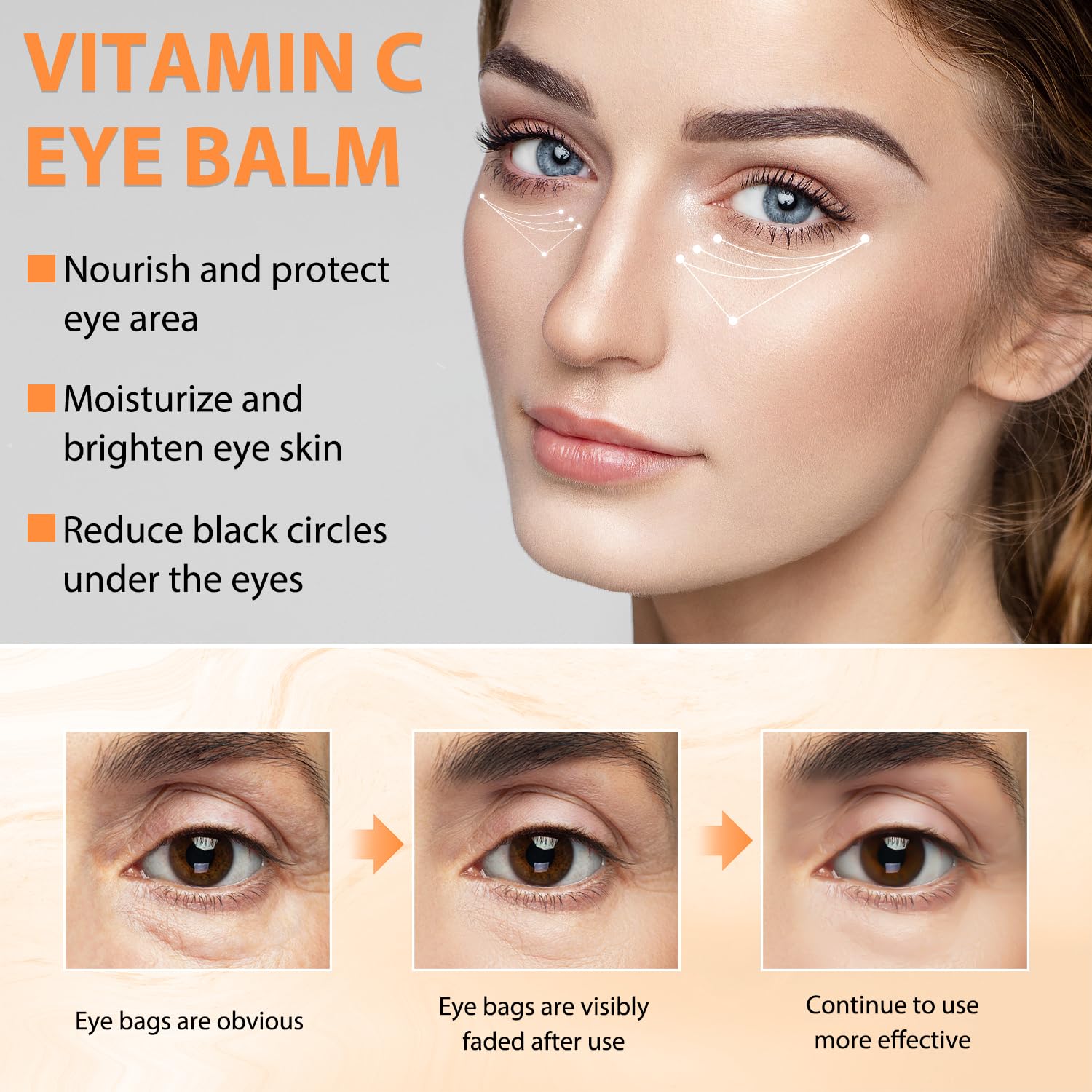 Tbexem Revive Glow eye balm texture highlights a creamy formula for comfortable wear.