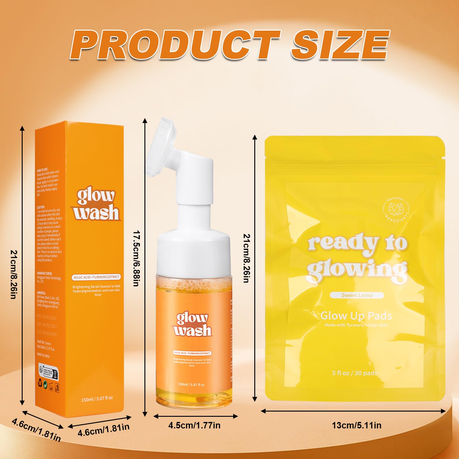 Tbexem Turmeric Cleansing Pads with cotton usage for gentle cleansing