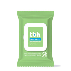 TBH Kids Spot Face Wipes packaging close-up for gentle daily cleansing.
