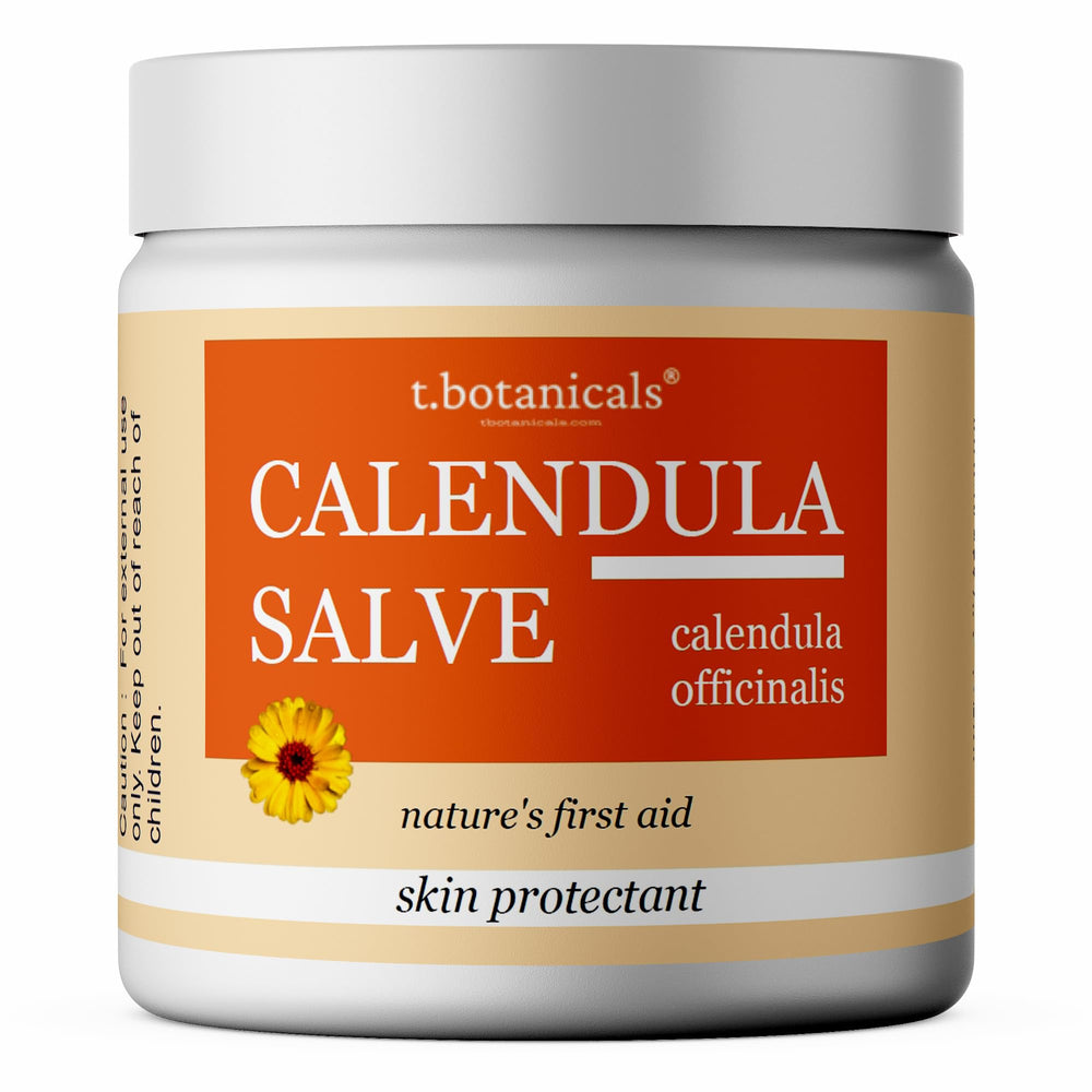 t.botanicals Calendula Salve bottle pour for easy on-the-go application