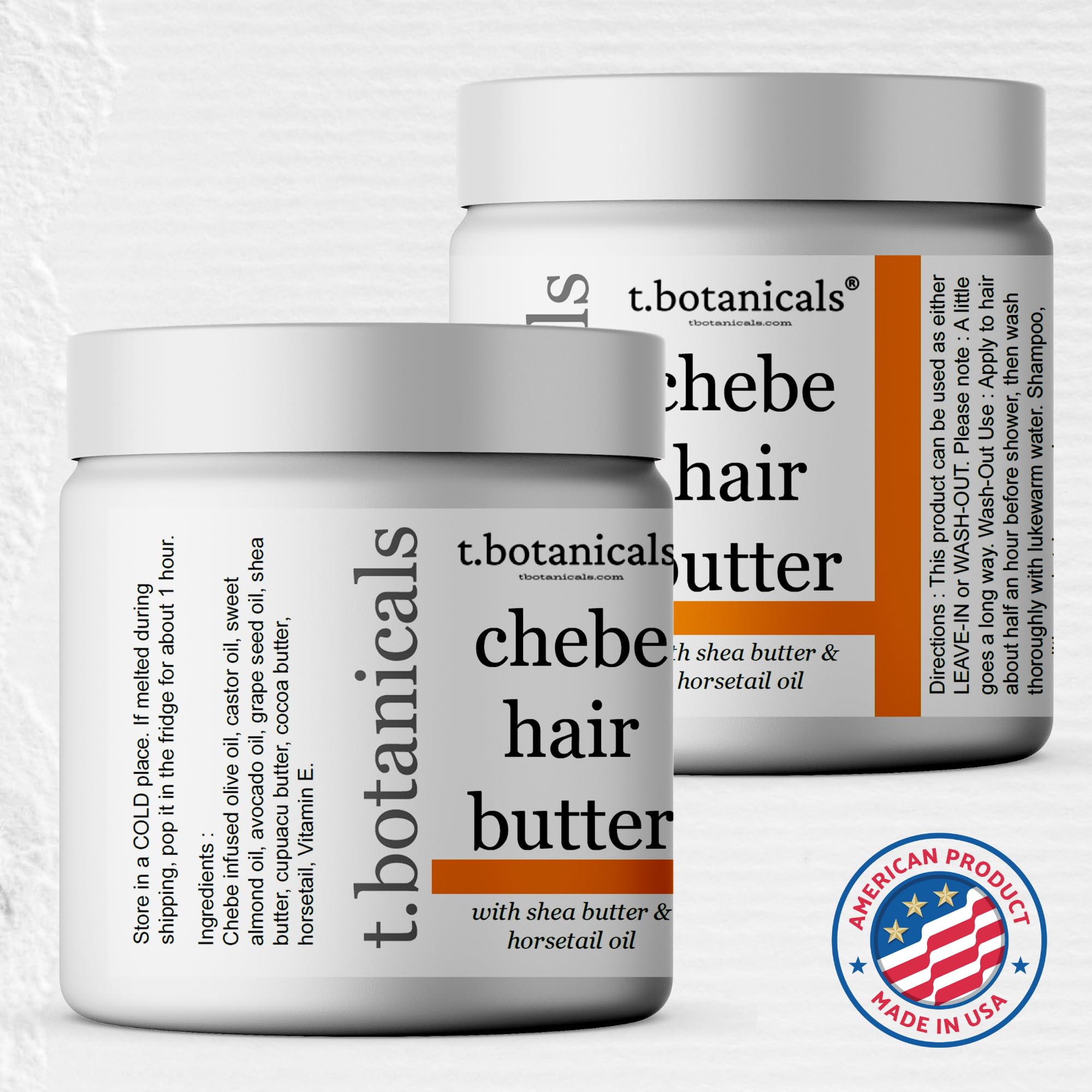 t.botanicals Chebe Hair Butter made in USA for quality assurance