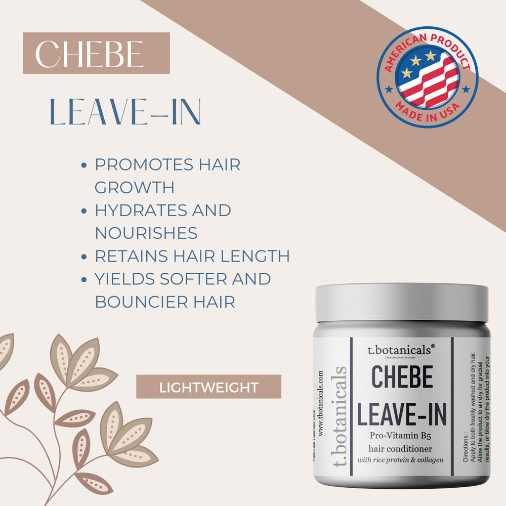 t.botanicals Chebe leave-in application brush demonstrates easy even distribution and detangling.