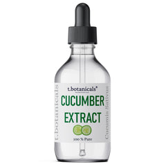 tbotanicals Pure Cucumber Extract Liquid Glycerite bottle ideal for skincare formulations and hydration.