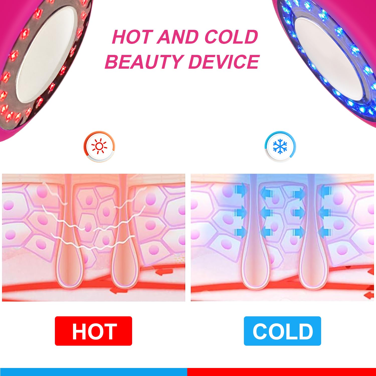 TBPHP massager in use on face and neck for toning and contouring