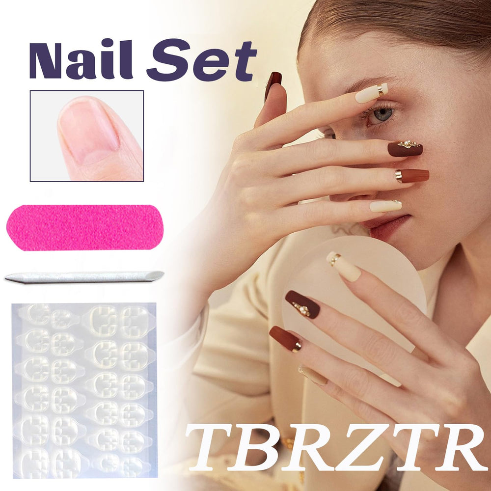 TBRZTR Jelly-Glue Press-On for quick, secure wear.