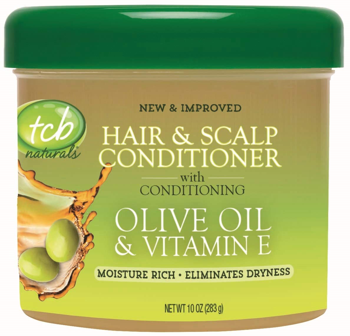 TCB Hair & Scalp Conditioner jar close-up showing creamy texture for smooth, manageable hair.