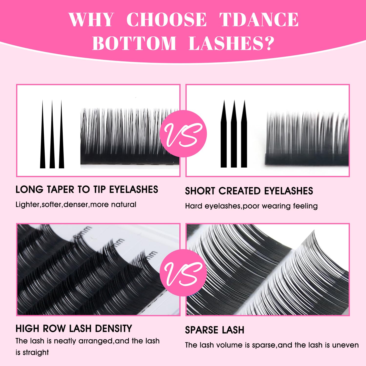 TDANCE bottom lash extensions foil strips easy removal for quick sessions.