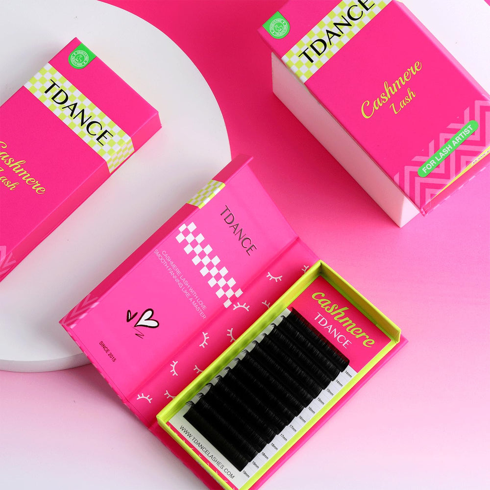 TDANCE professional-use lashes support classic, hybrid, and volume sets