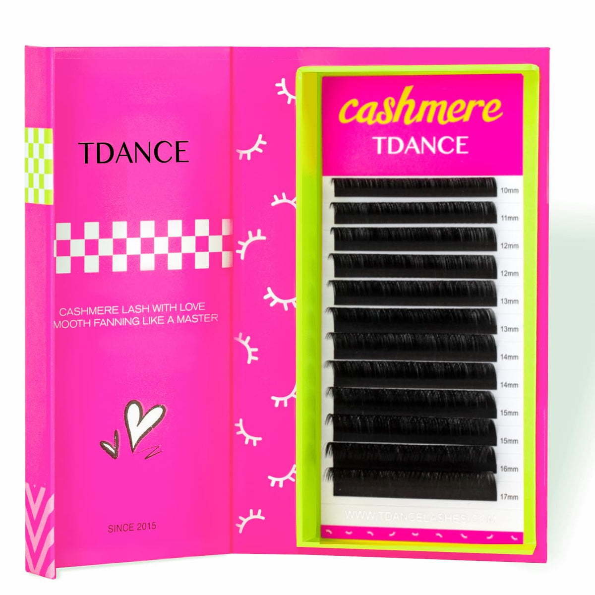 TDANCE Cashmere lash extensions with soft fibers for a luxe feather-light look