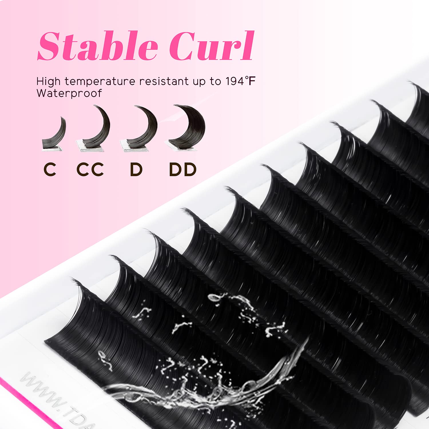 TDANCE Korean matte black PBT lashes with a soft, comfortable finish.