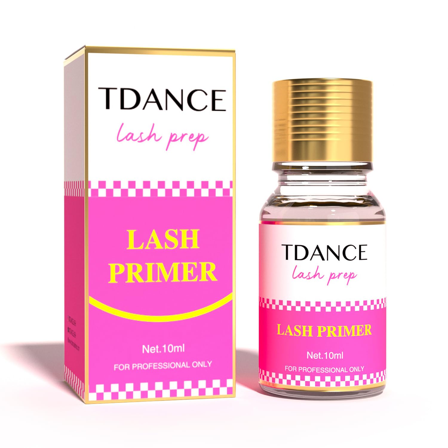 TDANCE Lash Primer bottle front, ready to prep clean lashes.