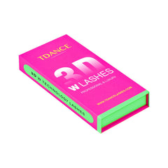 TDANCE W-base three-branch lashes for natural, fluffy volume