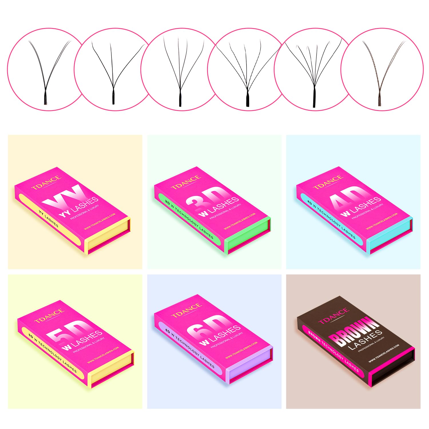 TDANCE Size range 8–15 mm for versatile styling