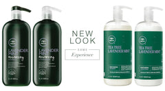 Tea Tree Lavender Mint Conditioner bottle for detangling and softening dry hair.